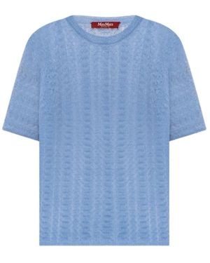Max Mara Truien & Vesten ,Blauw ,Wol Terzo Sweater