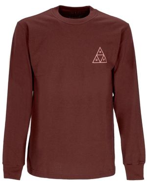 Huf Long Sleeve Tops - Brown