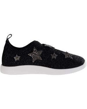 Giuseppe Zanotti Sneakers stretch per donne - Nero
