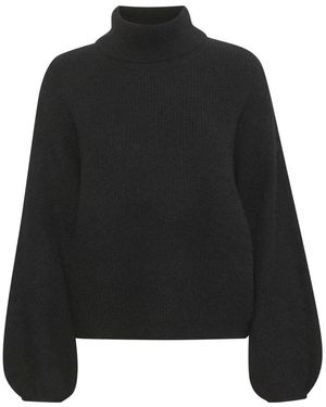 Gestuz Schwarzer Alpha Rollkragenpullover