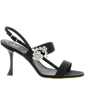 Roger Vivier Mini Bouquet Sandal 85 - Schwarz