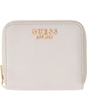 Guess Laurel Ii Slg Small Zip Around - Weiß