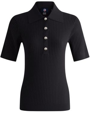 Fusalp Truien & Vesten ,Zwart ,Vera Poloshirt Met Korte Mouwen
