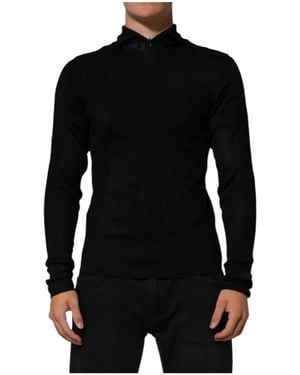 Dolce & Gabbana Schwarzer Rollkragenpullover