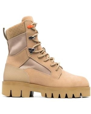 Heron Preston Lace-Up Boots - Natural