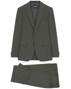 HUGO Single Breasted Suits - Gris