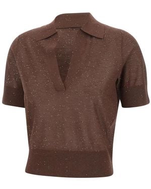 Kangra V-Neck Knitwear - Brown
