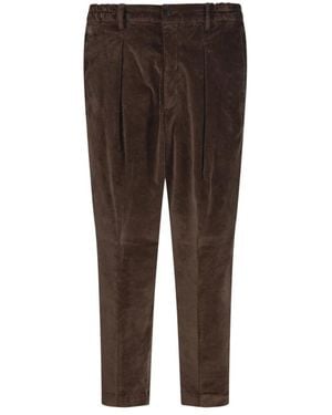 Entre Amis Slim-Fit Trousers - Brown