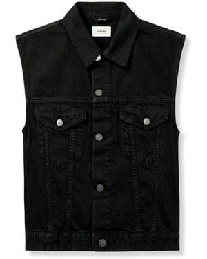 Haikure Jassen ,Blauw ,Katoen Ryder Gilet - Zwart