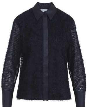 Peserico Fil Coupé Jacquard Overhemd - Blauw
