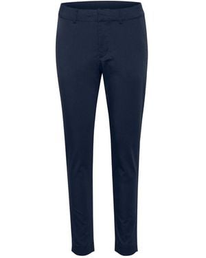 Kaffe Slim-Fit Trousers - Blue