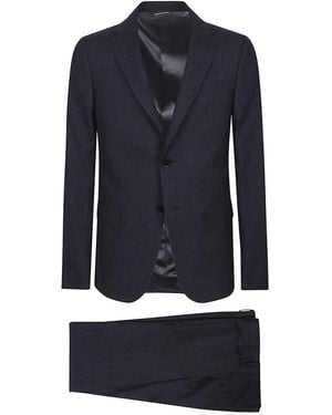 ZEGNA Single Breasted Suits - Blue