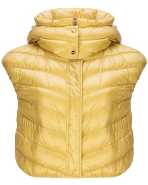 Herno Jassen ,Geel ,Down Vest Jacket - Metallic