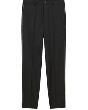 Patrizia Pepe Slim-Fit Trousers - Black