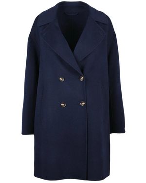 Marella Double-Breasted Coats - Blu