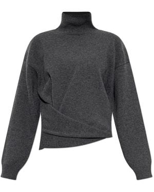 Rohe Truien & Vesten ,Grijs ,Wol Wool Turtleneck