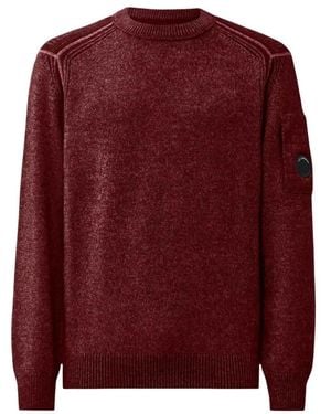 C.P. Company Round-Neck Knitwear - Rojo