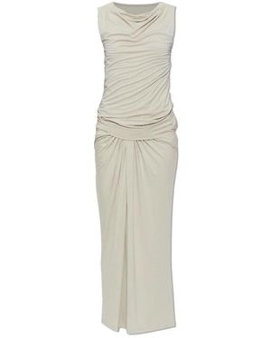 Entire studios Geknoopte Taille Jurk - Naturel