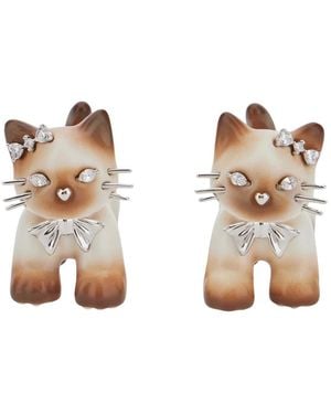 YVMIN Split Puppy Ohrringe - Natur