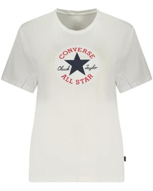 Converse Kurzärmeliges T-Shirt - Weiß