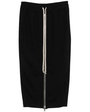 Rick Owens Midi Skirts - Negro