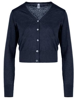 Bomboogie Linnen En Katoenen Vest - Blauw