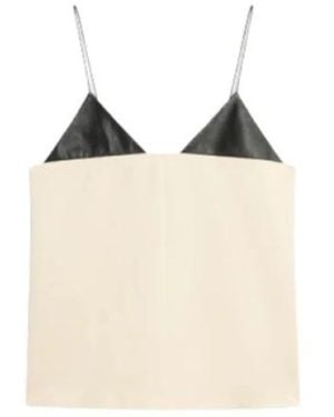 Semicouture Sleeveless Tops - Blanco