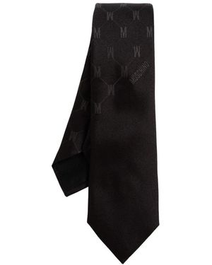 Moschino Seidenkrawatte - Schwarz