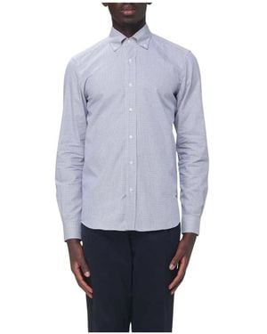Fay Overhemden ,Veelkleurig Shirts - Blauw