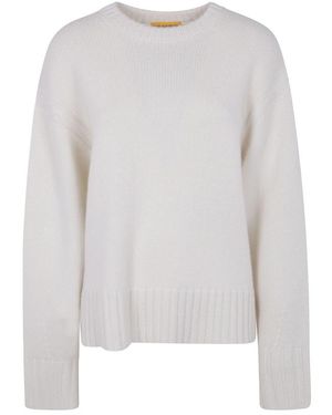 Guest In Residence Round-Neck Knitwear - Gris