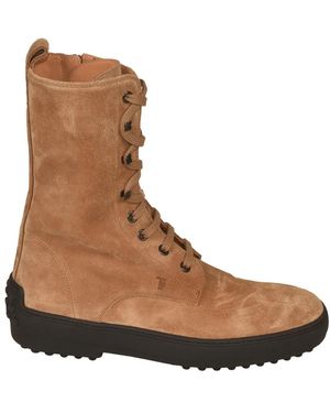 Tod's Lace-Up Boots - Bruin