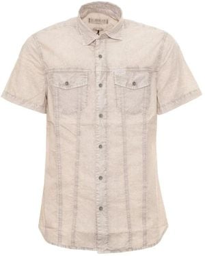 Guess Short Sleeve Shirts - Natural