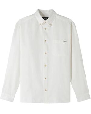 A.P.C. Casual Shirts - Bianco