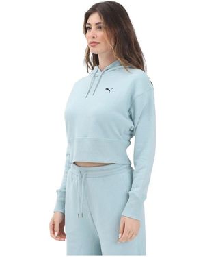 PUMA Grüner Hoodie Premium Ess Frauen - Blau