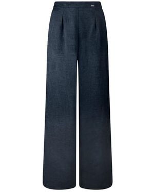Bomboogie Leinen Palazzo Hose - Blau