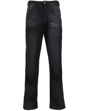 424 Leather Trousers - Nero