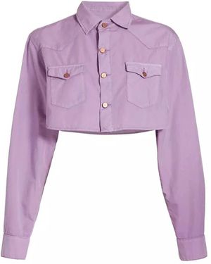 3x1 Denim Jackets - Purple