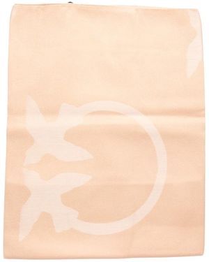 Pinko Accessoires ,Roze ,Wol Acronis Sjaal - Naturel
