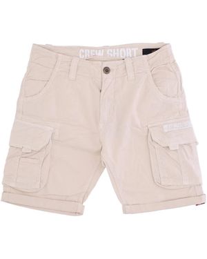 Alpha Industries Korte Broeken ,Roze ,Katoen Cargo Shorts Jet Stream