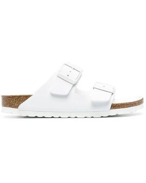 Birkenstock Sliders - White