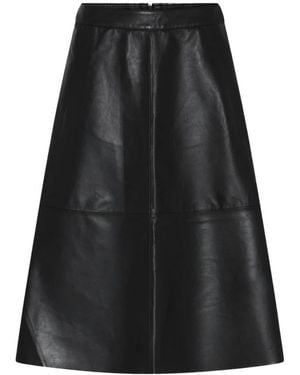 Bruuns Bazaar Leather Skirts - Noir
