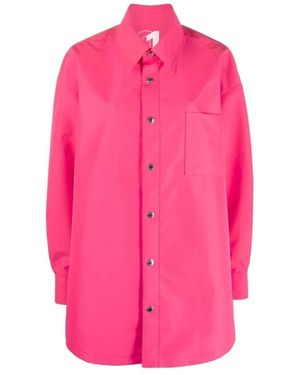 Khrisjoy Flamingo logo-print hemdjacke - Pink