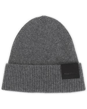 Tom Ford Rippstrick-Kaschmir-Mütze - Grau