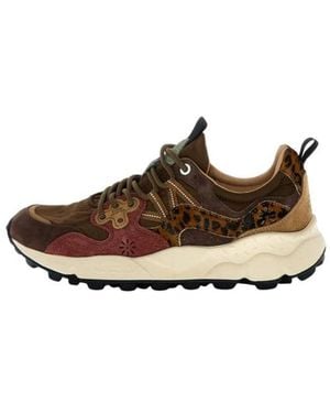 Flower Mountain Schoenen ,Bruin ,Nylon Yamano 3 Sneakers