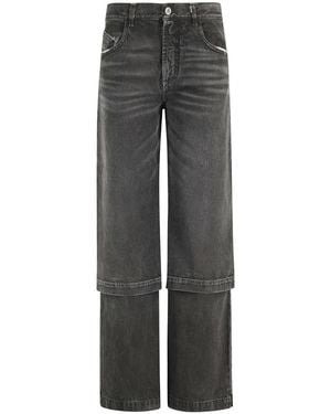 The Attico Straight Fit Jeans - Grey