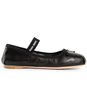 Miu Miu Ballerina Shoes - Black
