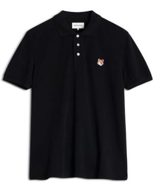 Maison Kitsuné Polo Shirts - Black