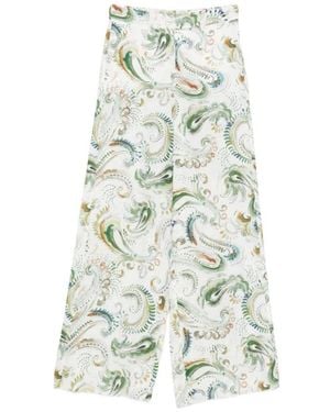 Marella Wide Trousers - Green