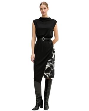 DKNY Jurk Met Trechtersluiting - Zwart