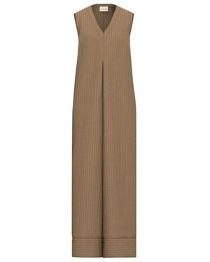 Marella Jumpsuits & Playsuits ,Bruin ,Linnen Jumpsuit - Naturel